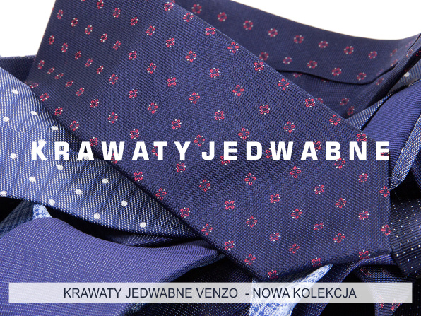 Krawaty jedwabne VENZO - kolekcja najmodniejszych krawatów jedwabnych